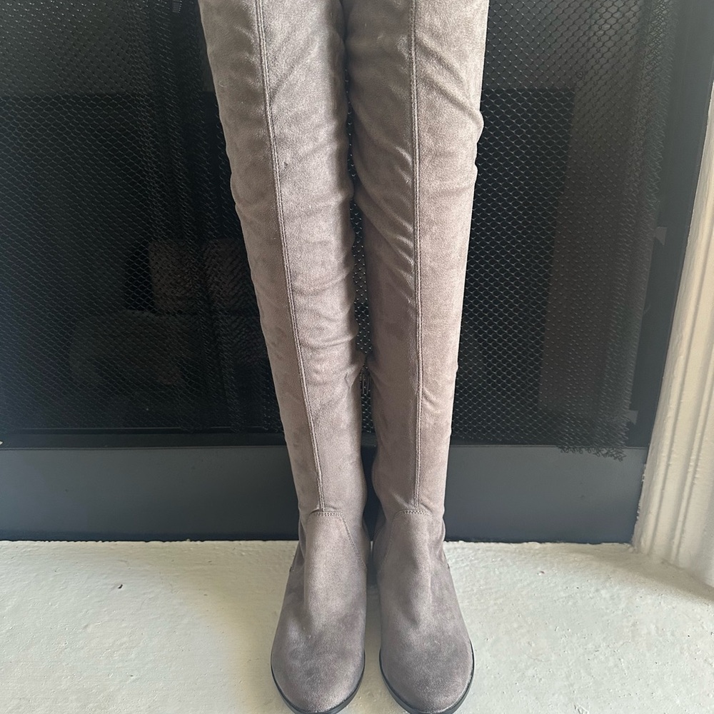 Aldo Taupe Over-the-Knee Women's Boots